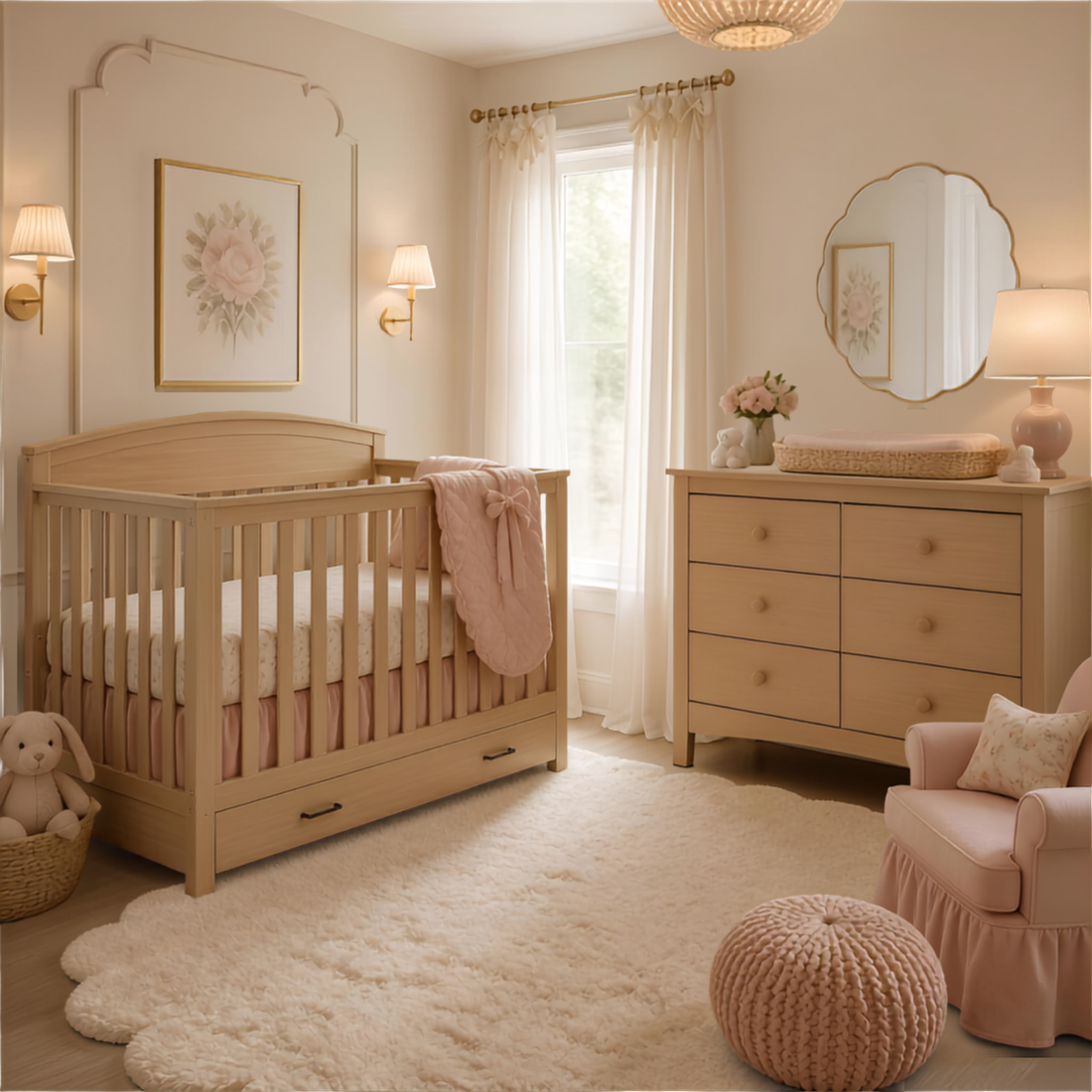 Sweet and Timeless Baby Girl’s Nursery