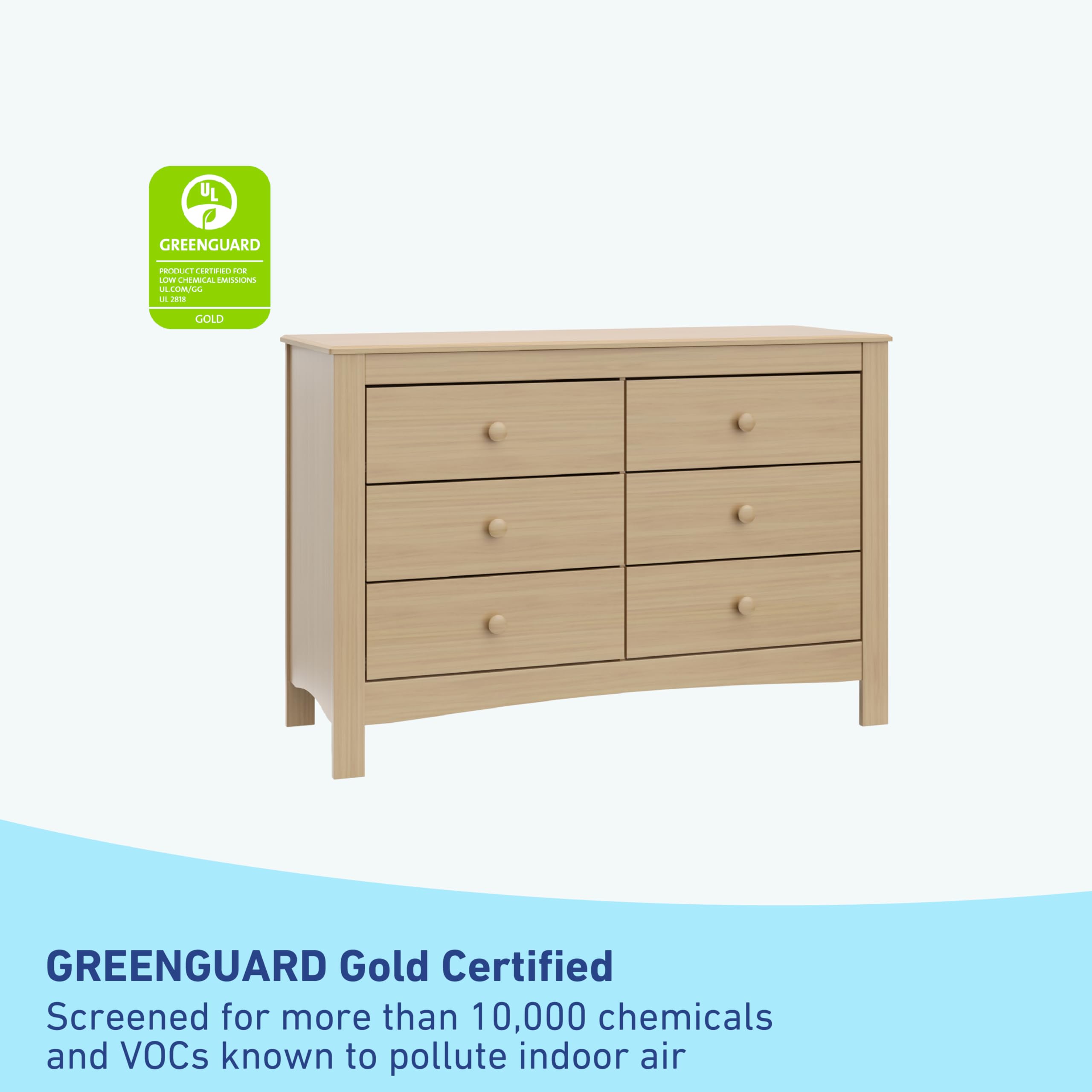 Graco Noah 6-Drawer Dresser, Driftwood