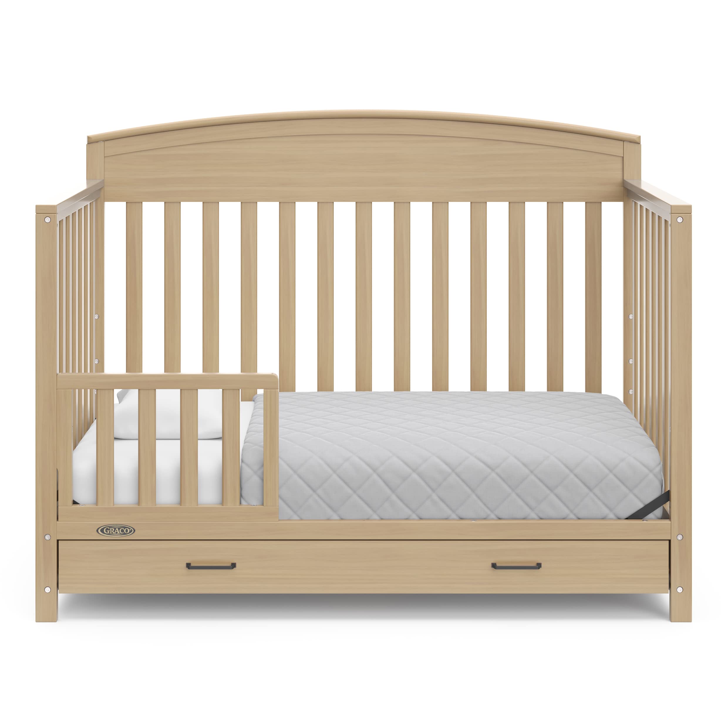 Graco Benton 5-in-1 Convertible Crib with Drawer, Driftwood