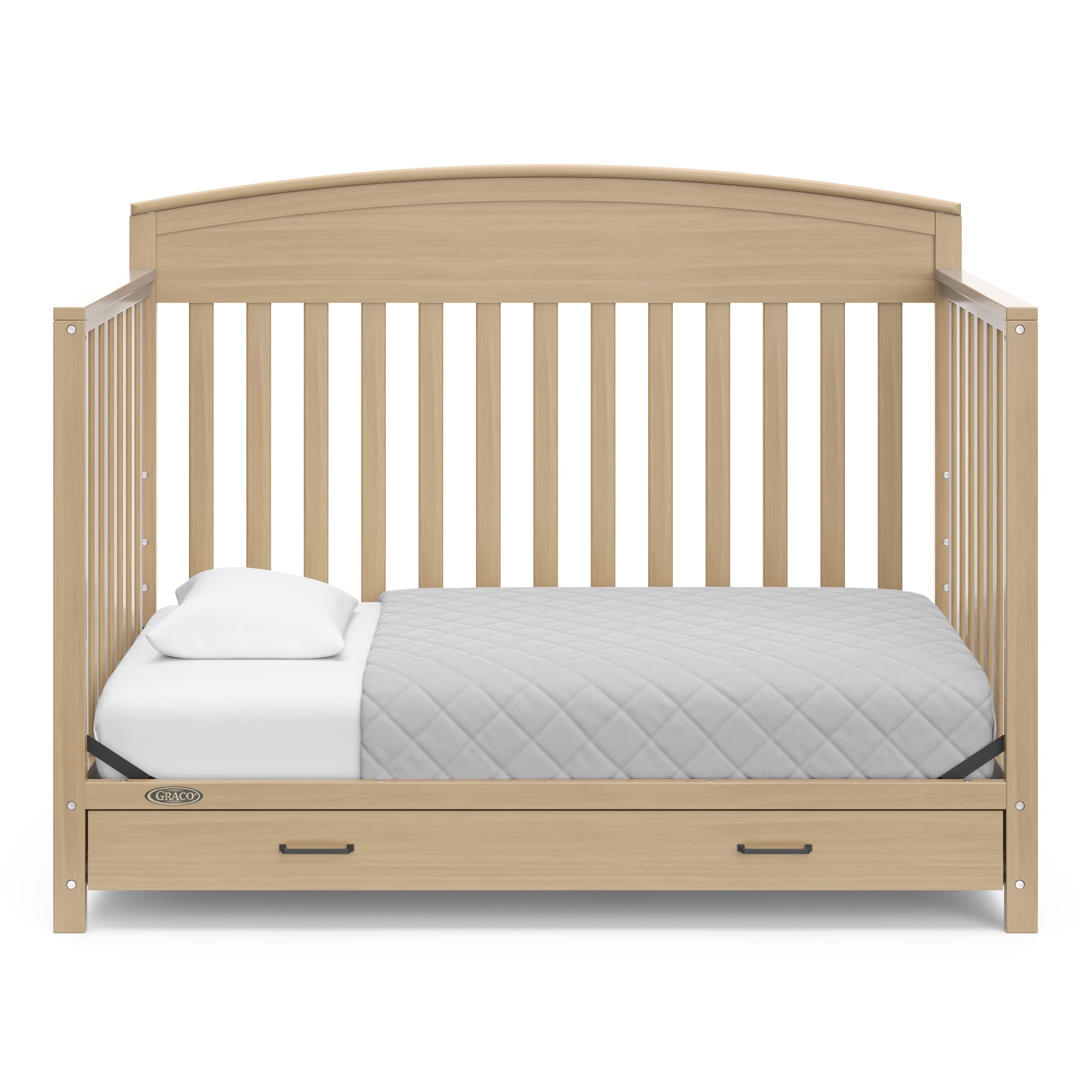Graco Benton 5-in-1 Convertible Crib with Drawer, Driftwood