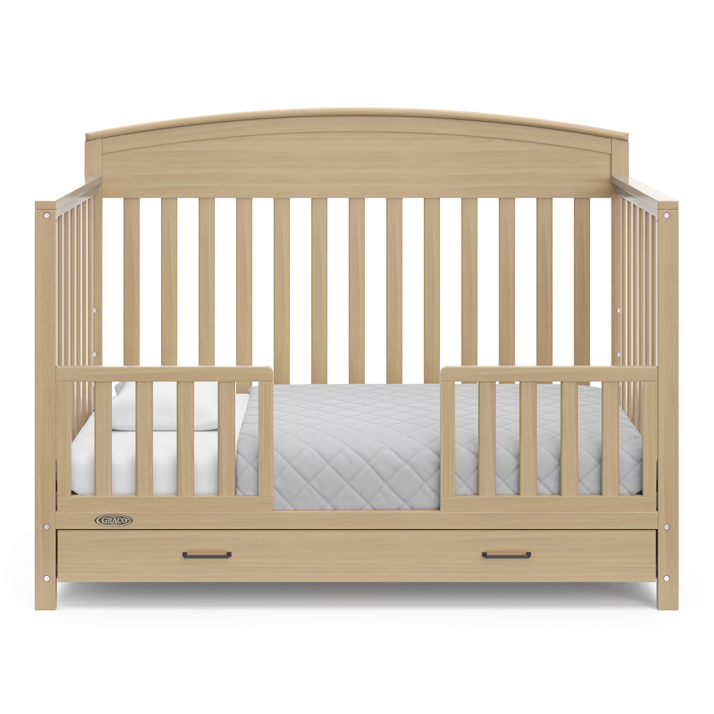 Graco Benton 5-in-1 Convertible Crib with Drawer, Driftwood