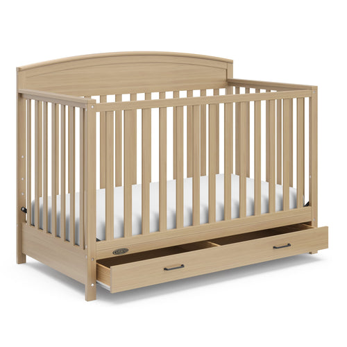 Graco Benton 5-in-1 Convertible Crib with Drawer, Driftwood