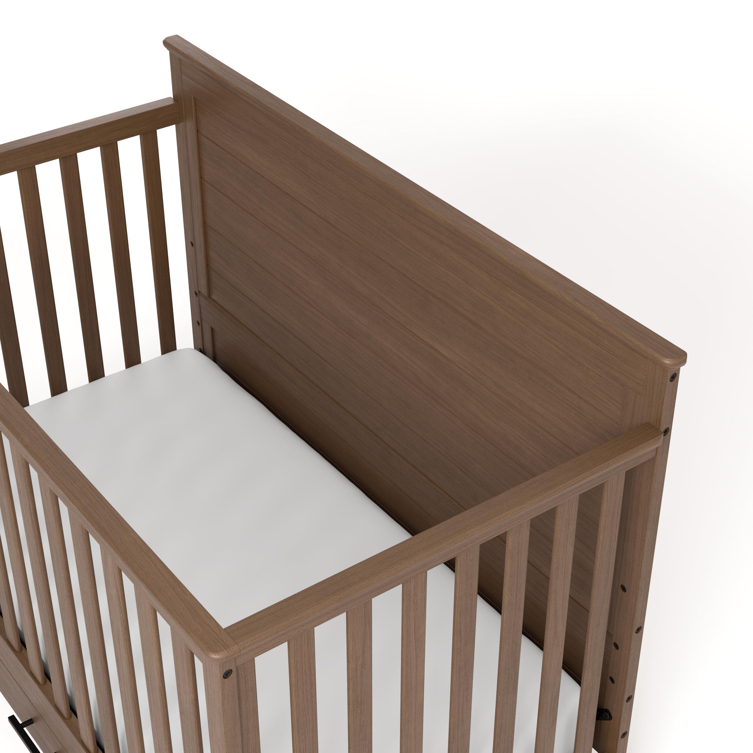 Graco Tristan 5-in-1 Convertible Crib with Drawer, Hazelnut