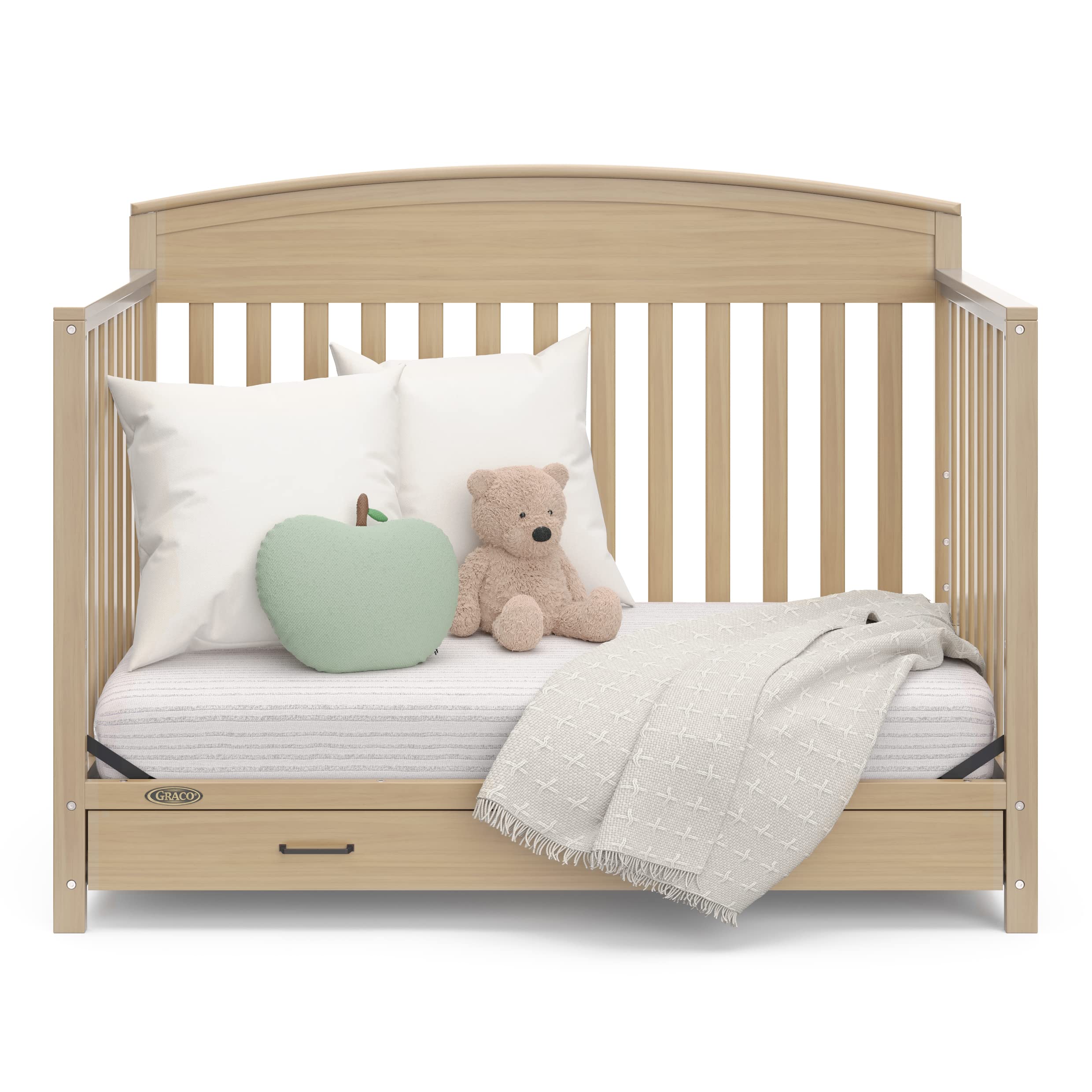 Graco Benton 5-in-1 Convertible Crib with Drawer, Driftwood