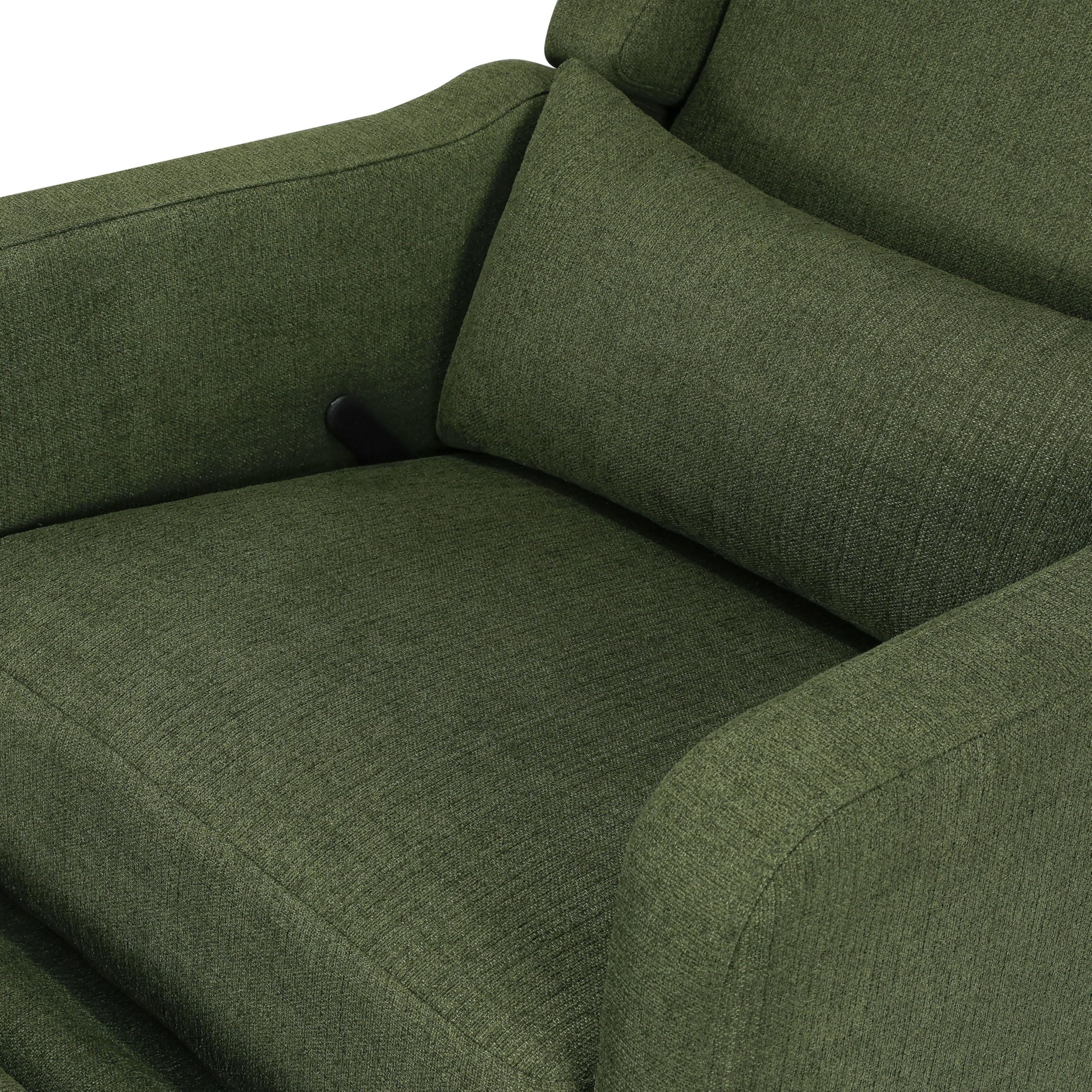 DaVinci Carter's Arlo Recliner, Performance Forest Green Linen